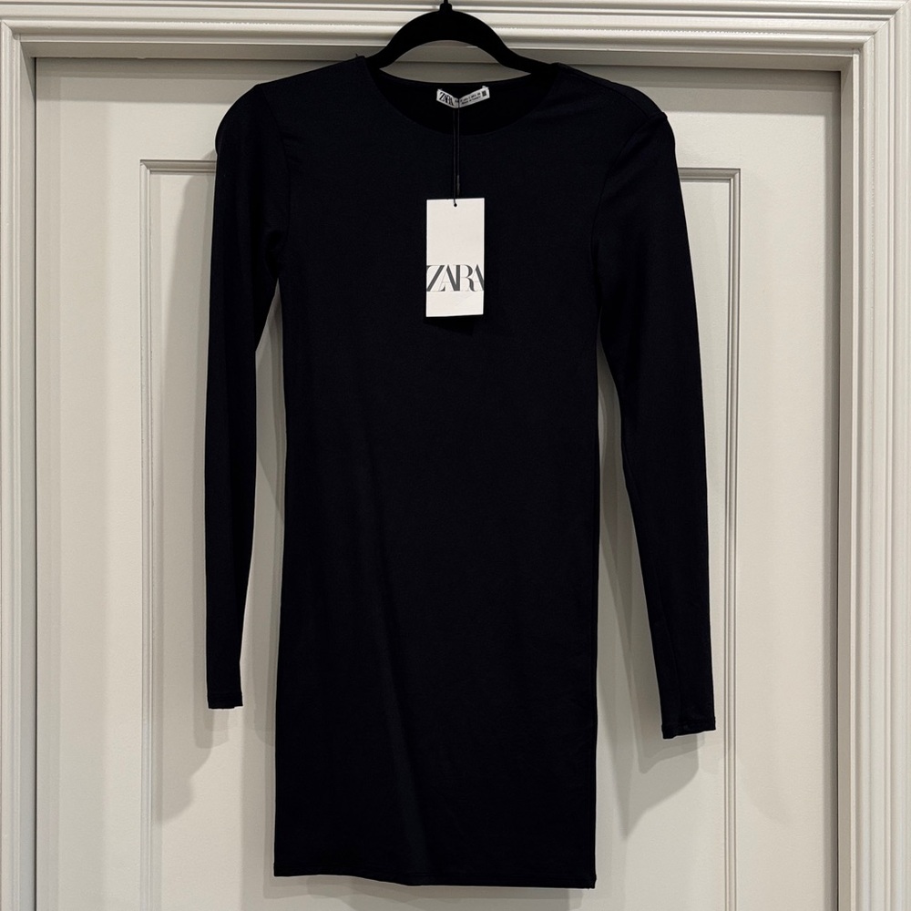NWT ZARA LING SLEEVE MINI DRESS SIZE S